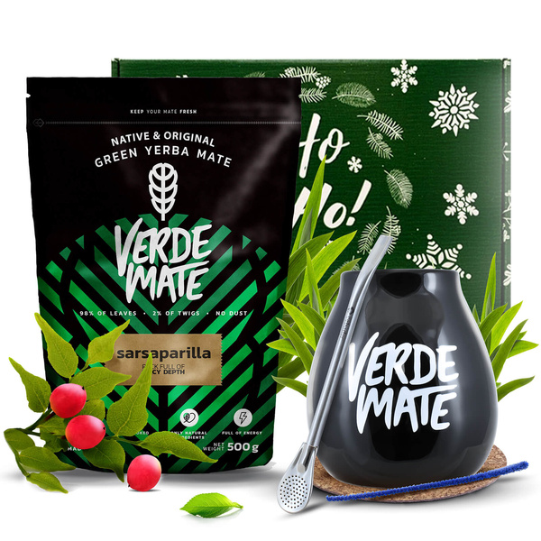 Set de cadou de Yerba Mate Verde Mate Sarsaparilla 0,5kg