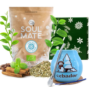 Set cadou de iarnă Yerba Mate Soul Mate Frosty Season 0,5kg