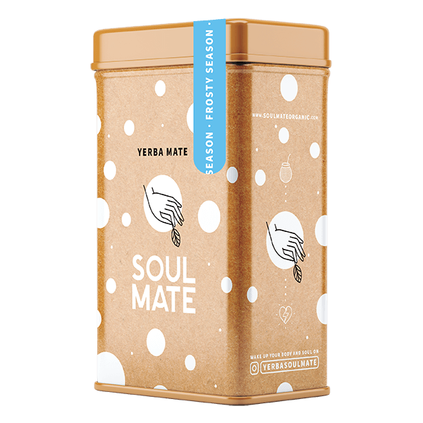 Yerbera – Cutie metalică + Soul Mate Orgánica Frosty Season 0,5 kg