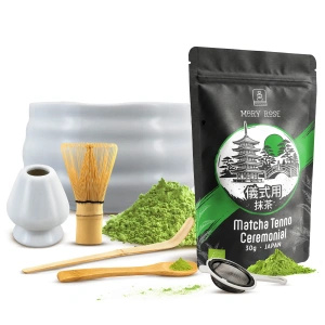 Set ceremonial pentru prepararea ceaiului matcha: matcha BIO japoneză 30g + accesorii
