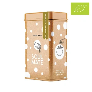 Yerbera – Cutie metalică + Soul Mate Orgánica Siempre 0,5 kg