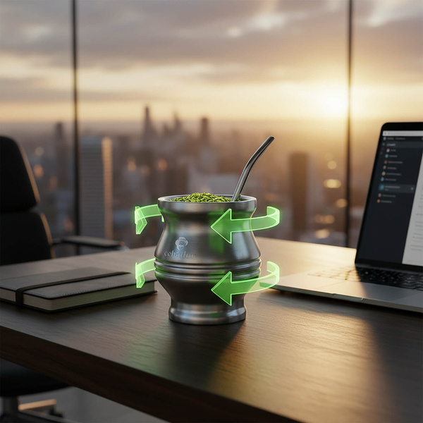 TermoColador – cană termică pentru yerba mate – 190 ml (argintiu)