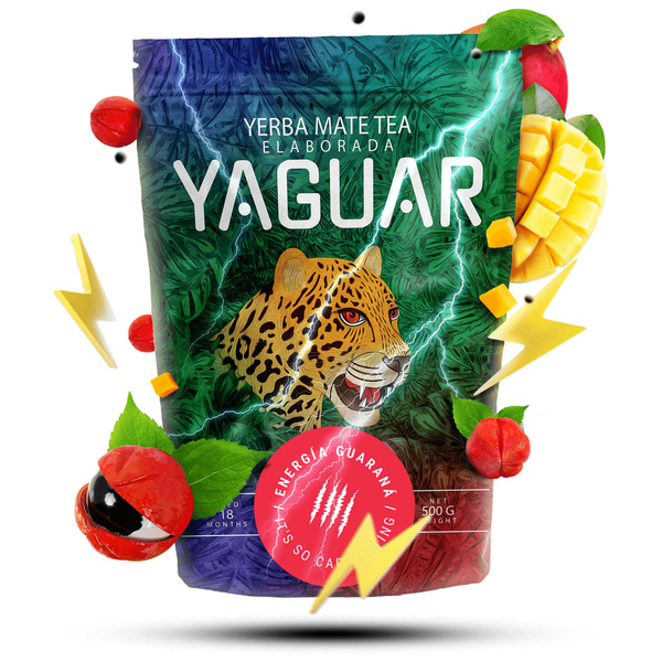 Set de cadou de Yerba Mate Yaguar Energia 0,5kg