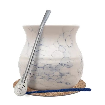 Starter set Mate Cup/ Gourd + Bombilla 19cm Yerba Mate