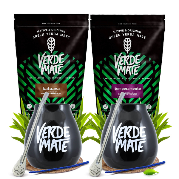 Set pentru doi Yerba Verde Mate Katuava Temperamento 1kg
