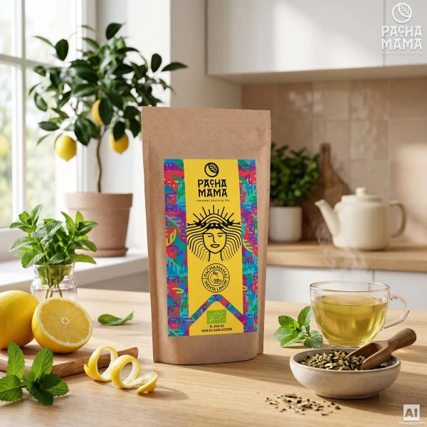 Guayusa Pachamama Menta Limon 250 g (ecologică)