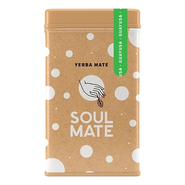 Yerbera – Cutie metalică + Soul Mate Orgánica Guayusa 0,5 kg