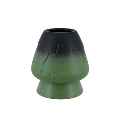 Kusenaoshi – Suport pentru Chasen din ceramică – Mountain (verde)