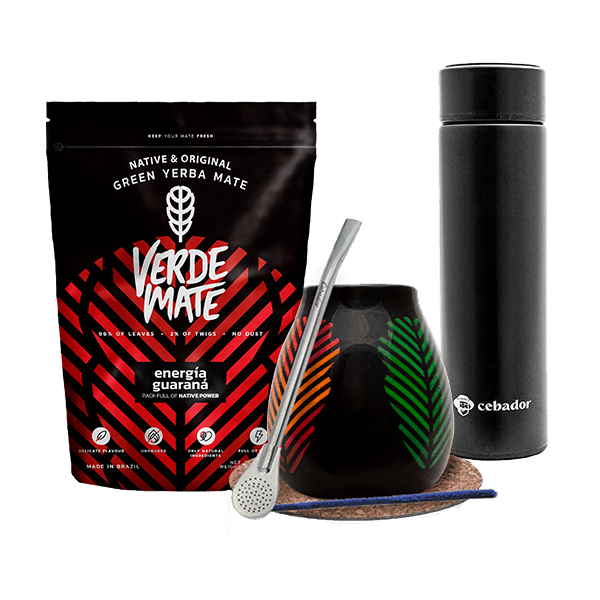 Set Yerba Verde Mate Green 500g Gourd Thermos