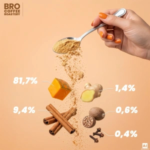 Set pentru Pumpkin Spice Latte: cafea Bro Coffee Roastery Brazil Cerrado 1kg + Pumpkin Spice Latte Mix 100g