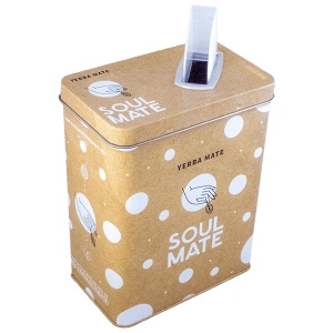 Yerbera – Cutie metalică + Soul Mate Orgánica Guayusa 0,5 kg