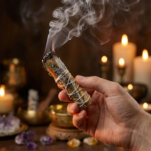 Salvie Albă cu Palo Santo, rozmarin, scorțișoară și lavandă – Tămâie 20-30 g (pachet)