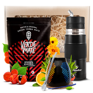 Set de cadou de Yerba Mate Verde Mate 400g 0,4kg + Yerbomos X
