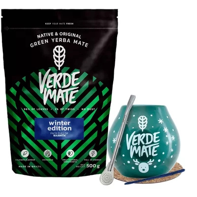 Yerba Verde Mate set de iarnă de pornire 500g