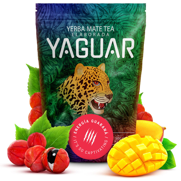 Set de cadou de Yerba Mate Yaguar Energia 0,5kg
