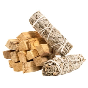 2 x set de salvie albă + Palo santo 200g