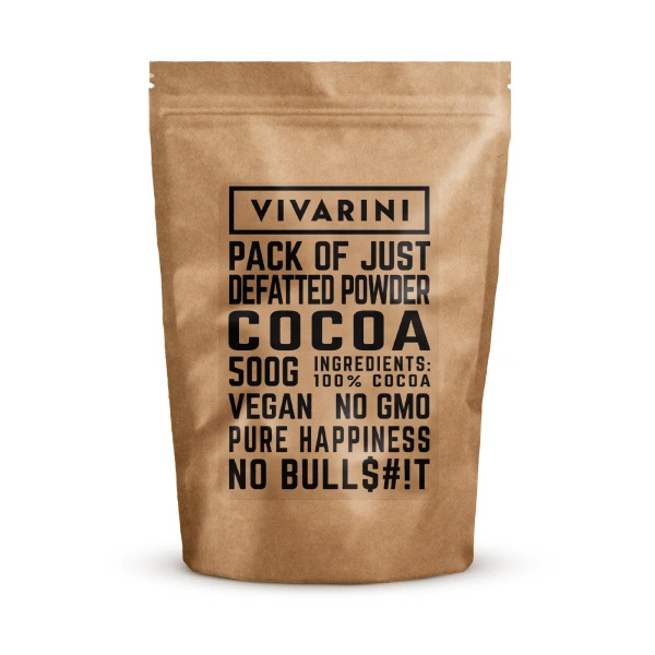 Vivarini – Cacao alcalinizată neagră (pudră) 0,5 kg