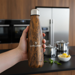 Sticlă termică Cebador 500 ml – culoare lemn