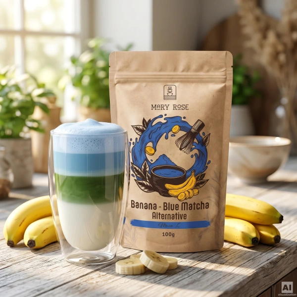 Set pentru Matcha Latte colorat: Matcha + Blue Matcha + accesorii