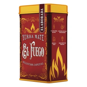 Yerbera – Cutie metalică + El Fuego Elaborada 0,5 kg