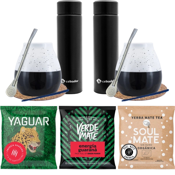 KIT DE PORNIRE YERBA MATE MARE PENTRU DOUĂ PERSOANE