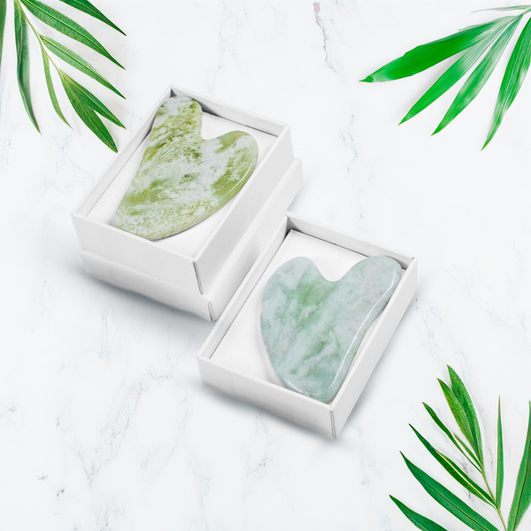 Piatră de masaj Gua Sha - jadeit