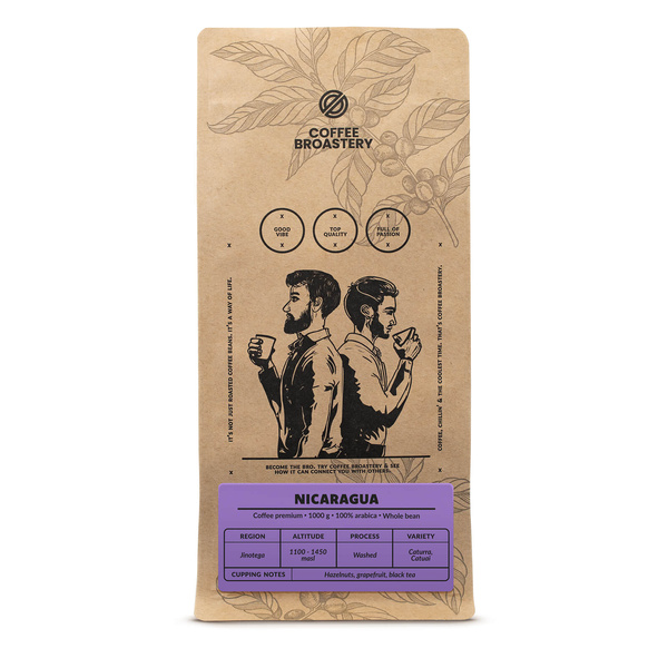 Bro Coffee Roastery - Cafea boabe întreagă Nicaragua Colibrí Azul Speciality 1kg
