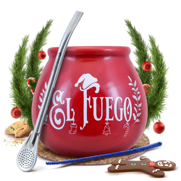 Yerba Mate kit de pornire Calabash + Bombilla