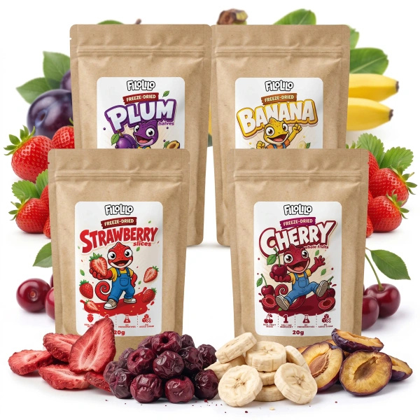 Set de fructe liofilizate FiloLilo 4×20g