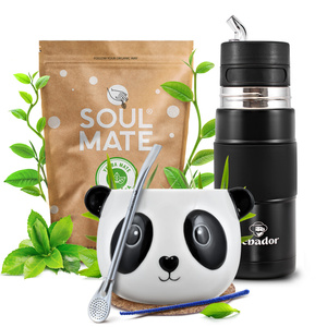 Kit de Yerba Mate Soul Mate Elaborada 500g 0,5kg Yerbomos + Calabash + Bombilla