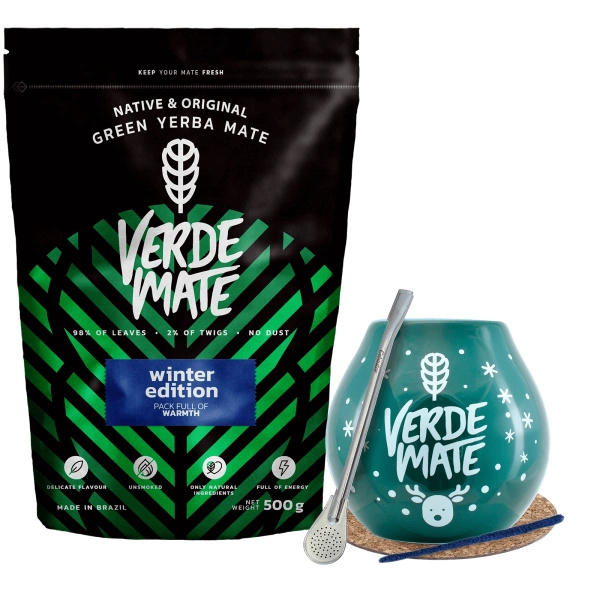 Yerba Verde Mate set de iarnă de pornire 500g