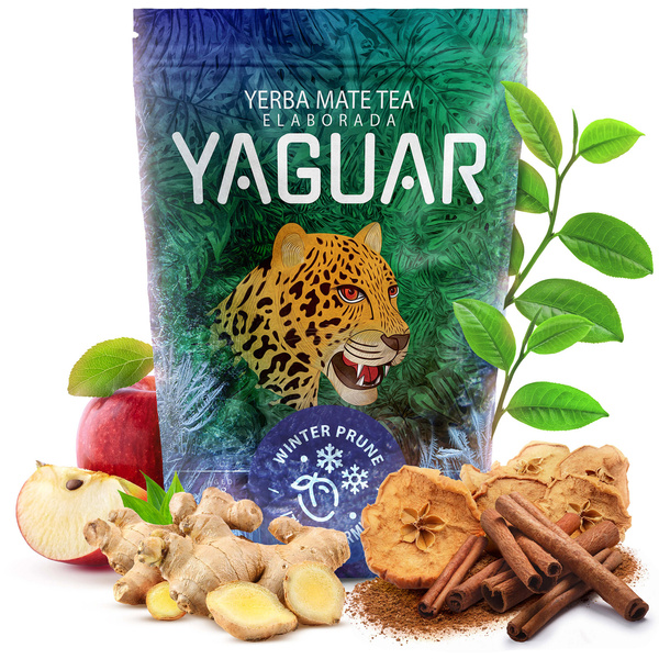 Set cadou de iarnă Yerba Mate Yaguar Winter Prune 0,5kg
