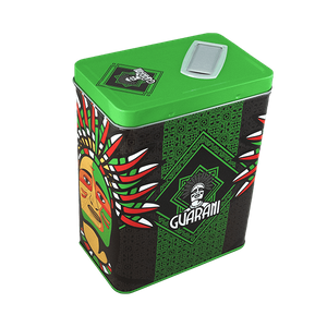 Yerbera – Cutie metalică + Guarani Naranja 0,5 kg