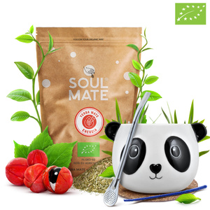 Yerba Mate kitul Soul Mate Energia 500g Calabash + Bombilla