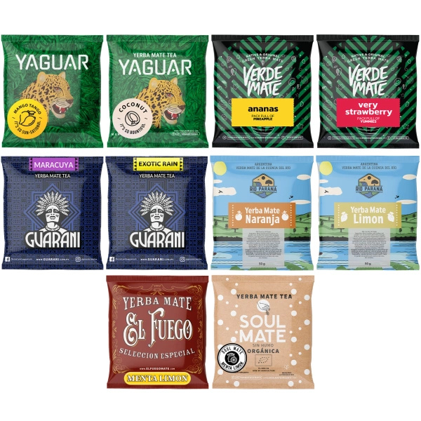 Yerba Mate CELE MAI BUNE PENTRU ÎNCEPUT 10x50g FRUMUSEȚE NUMAI