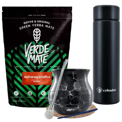 Set termos Yerba Verde Mate Ashwagandha 500 g