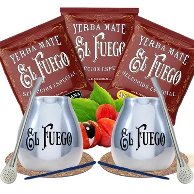 Yerba Mate Set pentru cupluri El Fuego THE BEST