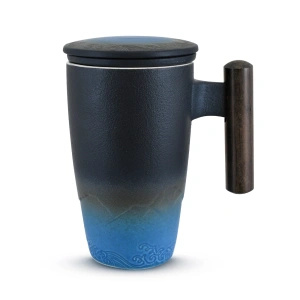 Cană ceramică cu capac și infuzor Mystea 300 ml