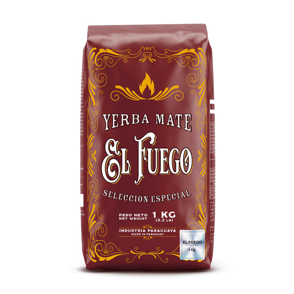 Set de Yerba Mate: El Fuego 1kg + eșantion Guarani Energia 50g