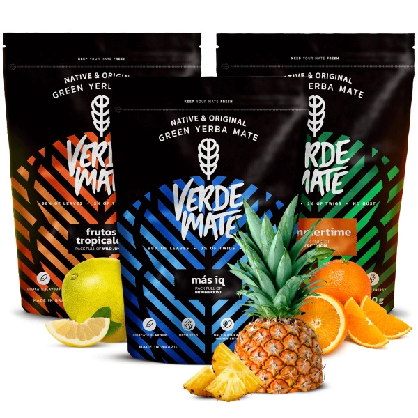 Yerba Mate Verde Verde Fructe verzi Set 3x500 1,5kg