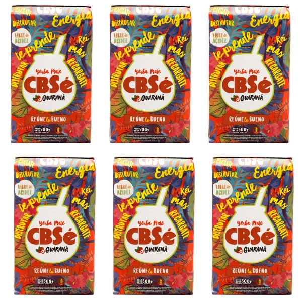 Yerba Mate CBSe Energia cu Guarana 6x500g (3kg)