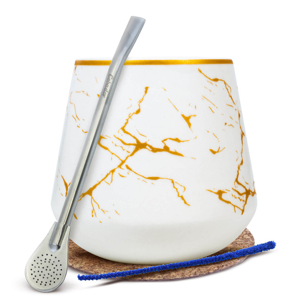 Set de accesorii pentru yerba mate: Tărtăcuță + Bombilla