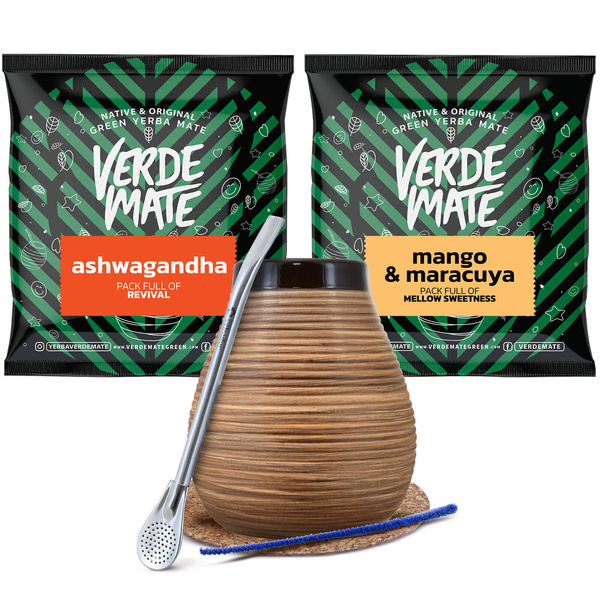 Yerba mate set Bombilla Calabash