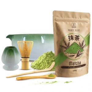 Set de preparare a ceaiului Matcha: matcha 100g + accesorii