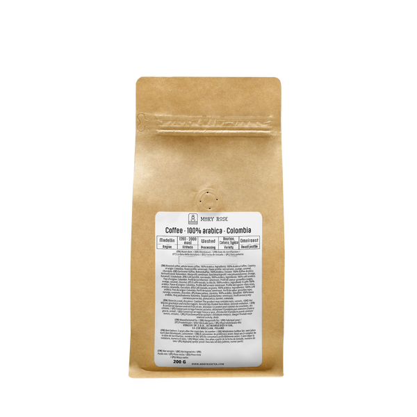 Mary Rose - cafea cu boabe întregi Colombia Medellin premium 200g