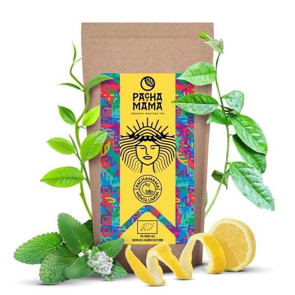 Guayusa Pachamama Menta Limón - guayusa certificată organic - 100g