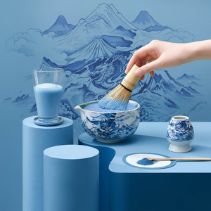 Matchawan – Bol ceramic Matcha cu gura de scurgere – Dragon