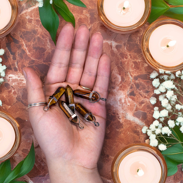 Pandantiv cu ochi de tigru