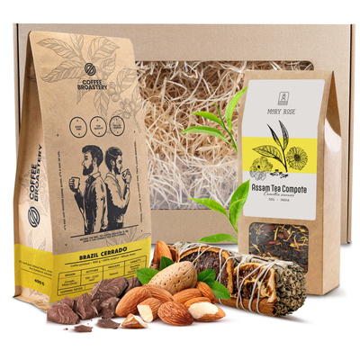 Set de cadou de Cafea Bro Coffee Roastery + Ceai + Salvie Albă Tămâie