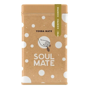 Yerbera – Cutie metalică + Soul Mate Orgánica Siempre 0,5 kg